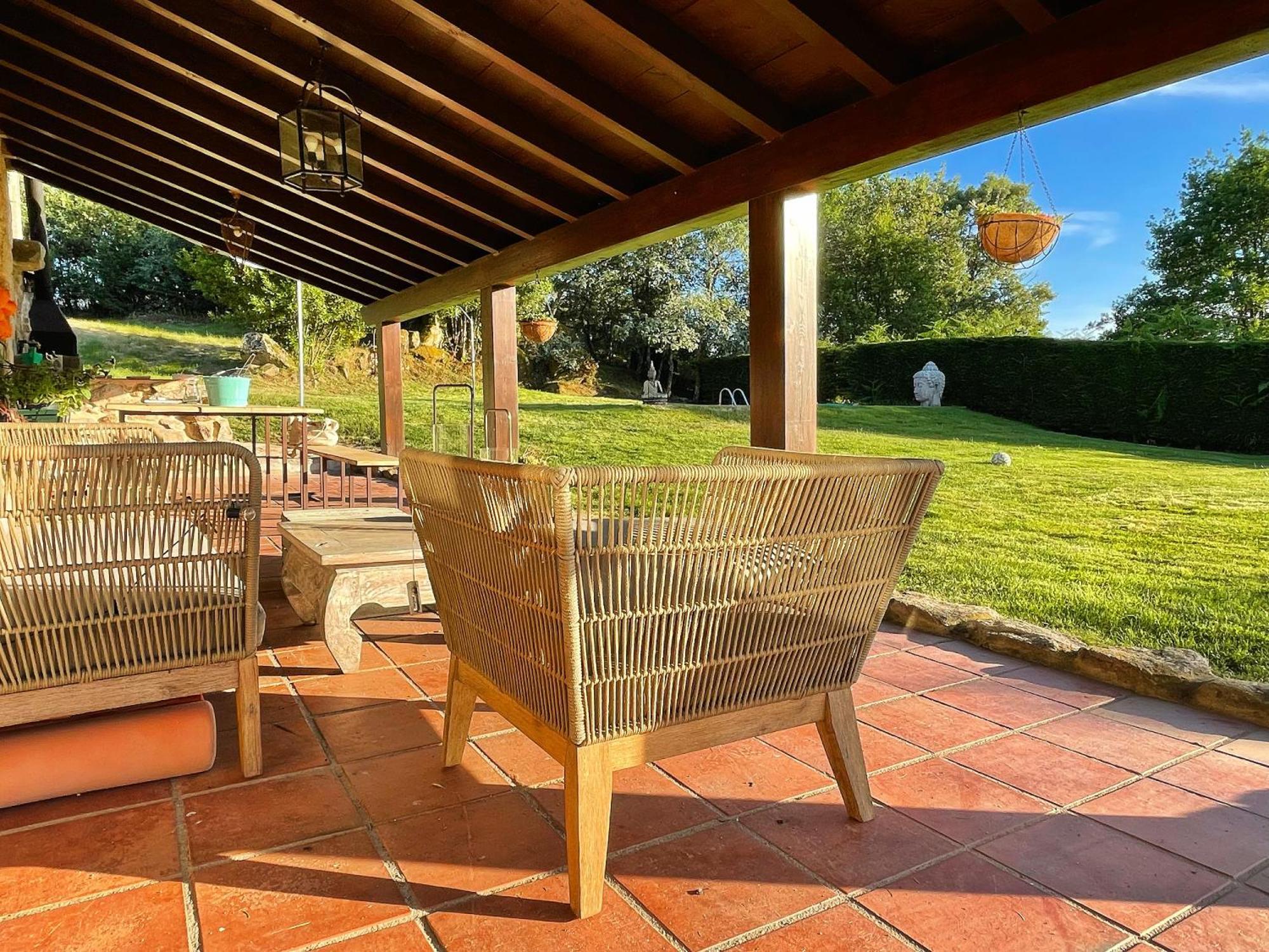 Habitaciones Con Bano Individual En Casa De Campo. Piscina. Amoeiro Kültér fotó